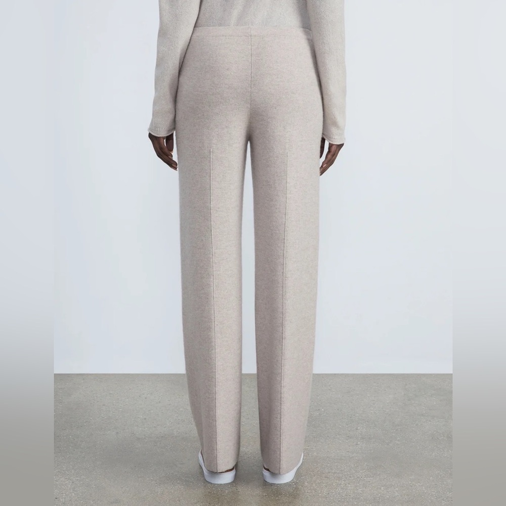 Lafayette 148 New York Cashmere & Silk-Blend Double Knit Pants in Taupe - Picture 2 of 9
